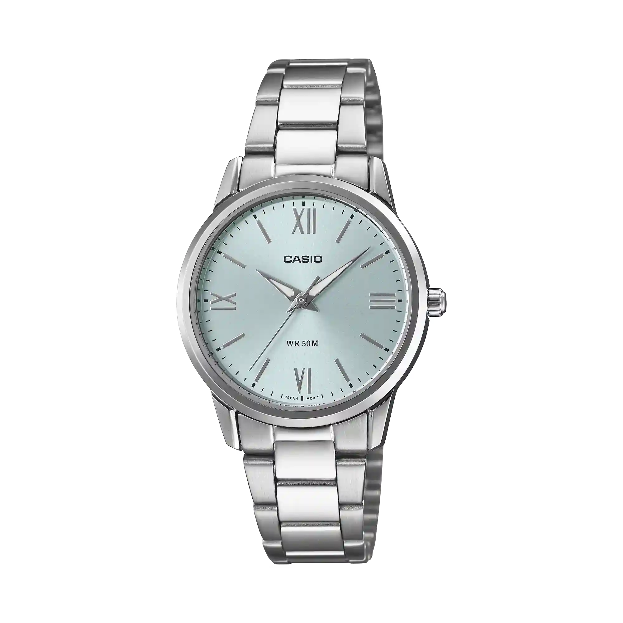 LTP-1303DD-2AV Casio LTP-1303DD-2AV price in Pakistan – light blue ladies watch with Roman dial