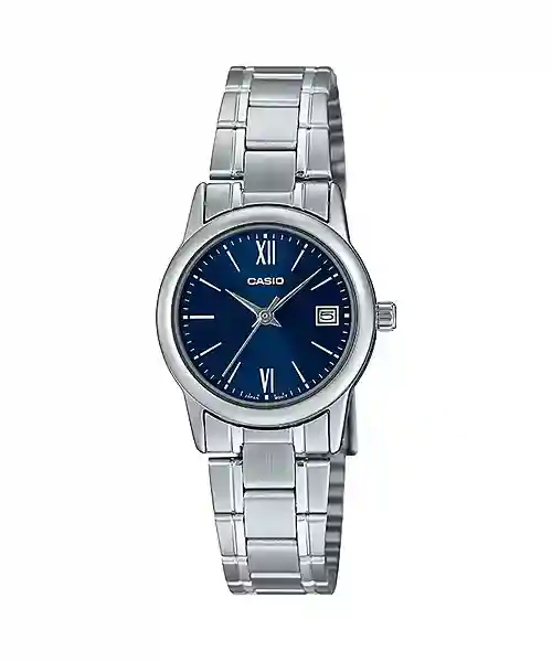 LTP-V002D-2B3 Casio LTP-V002D-2B3 price in Pakistan ladies blue dial stainless steel analog watch with date