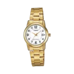 Casio LTP-V002G-7B price in Pakistan – gold tone ladies watch with white dial and date