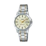 Casio LTP-V004SG-9A price in Pakistan ladies two tone stainless steel analog watch with date