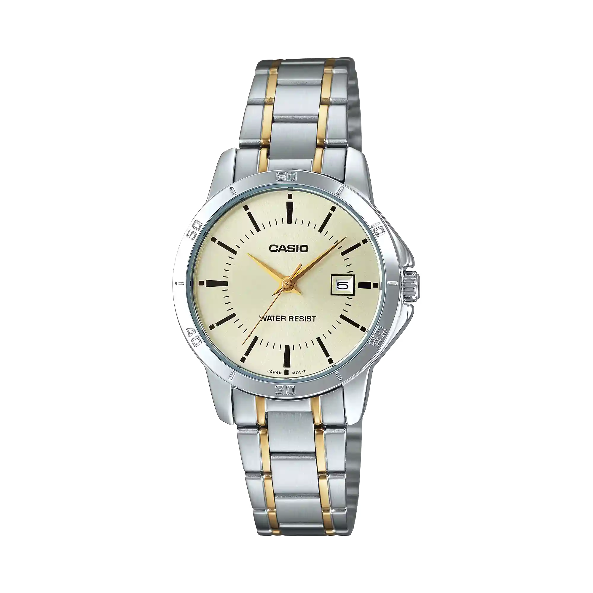 LTP-V004SG-9A Casio LTP-V004SG-9A price in Pakistan ladies two tone stainless steel analog watch with date