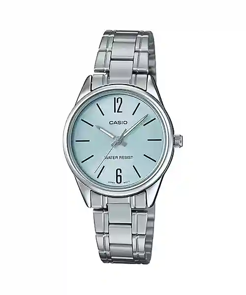 LTP-V005D-2B Casio LTP-V005D-2B price in Pakistan ladies light blue dial stainless steel analog watch
