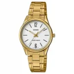 Casio LTP-V005G-7B price in Pakistan – slim gold tone ladies watch with white dial