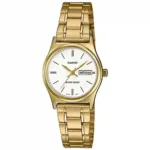Casio LTP-V006G-7B price in Pakistan ladies gold tone stainless steel analog watch with white dial