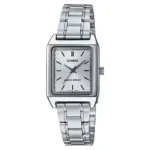 Casio LTP-V007D-7E price in Pakistan – all silver rectangular ladies watch with silver dial