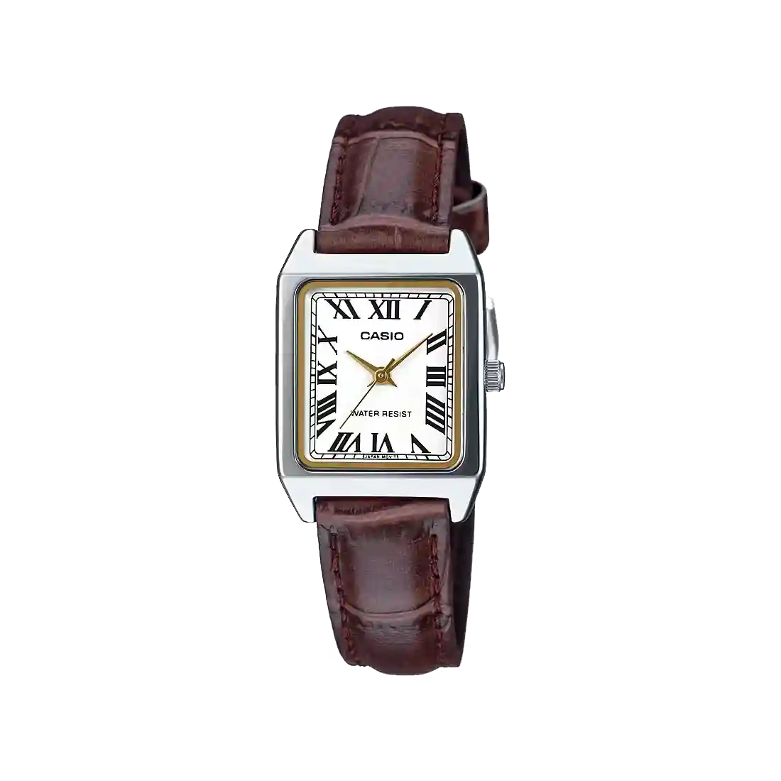 LTP-V007L-7B2 Casio LTP-V007L-7B2 price in Pakistan – white dial ladies watch with brown leather strap