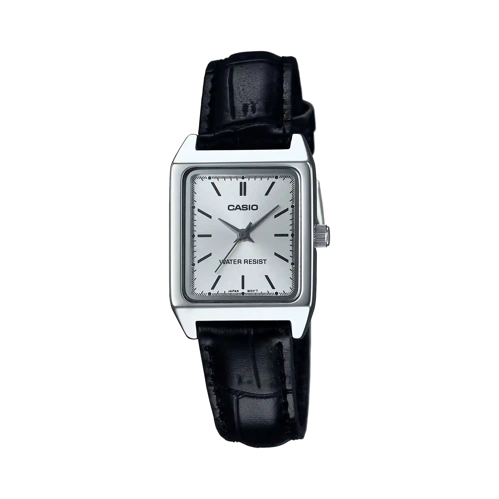 LTP-V007L-7E1 Casio LTP-V007L-7E1 price in Pakistan – rectangular ladies watch with black leather strap