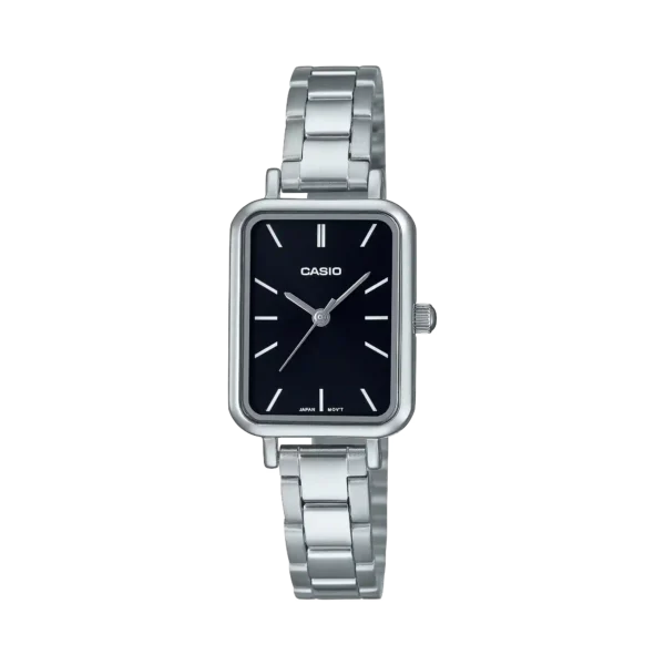 Casio LTP-V009D-1E price in Pakistan – slim rectangular ladies watch with black dial