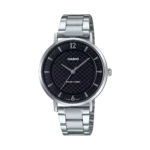 Casio LTP-VT04D-1A price in Pakistan ladies black textured dial stainless steel analog watch