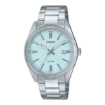 Casio MTP-1302DA-2A2V price in Pakistan light blue textured dial stainless steel watch