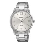 Casio MTP-1303DD-7AV price in Pakistan – men's all silver watch with Roman dial