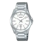 Casio MTP-1370D-7A3V price in Pakistan men's white dial stainless steel analog watch with day and date