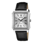 Casio MTP-B190L-7BV price in Pakistan – men's silver rectangular watch with leather strap