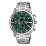 Casio MTP-E510D-3AV price in Pakistan green dial men's chronograph watch with stainless steel band