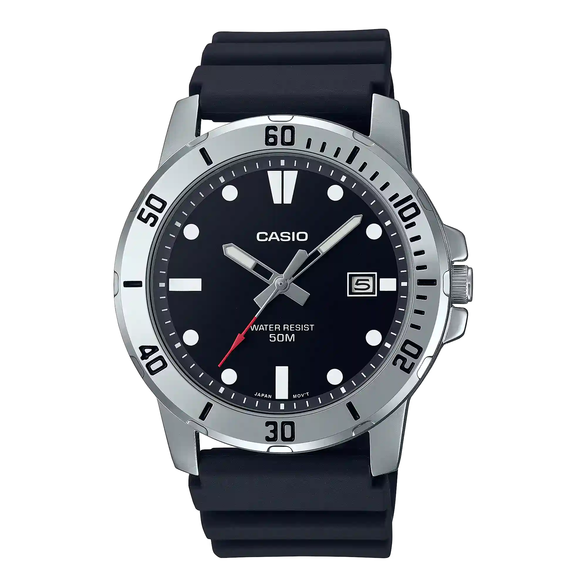 MTP-VD01-1EV Casio MTP-VD01-1EV price in Pakistan sporty black dial analog watch with black resin strap