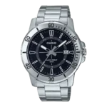 Casio MTP-VD01D-1CV price in Pakistan men's sporty black dial stainless steel analog watch