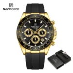 NAVIFORCE NF8054 price in Pakistan - men's chronograph silicone strap sports watch