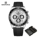 NAVIFORCE NF8054 Chronograph Silicone Sports Watch for Men