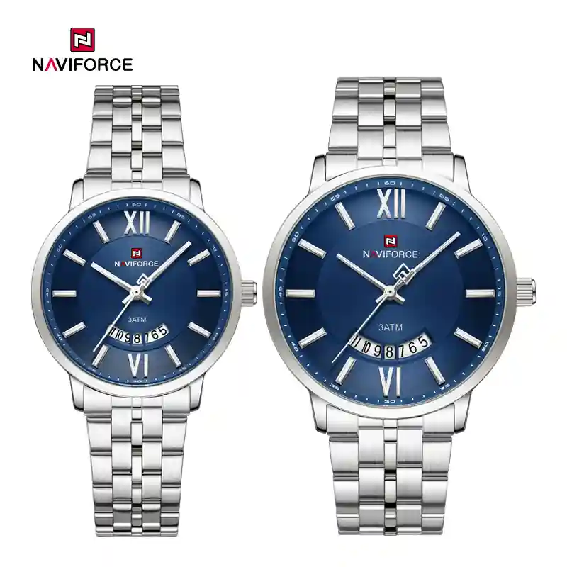 NAVIFORCE NF9238 s-be NAVIFORCE NF9238 price in Pakistan - men's and women's quartz calendar couple watches
