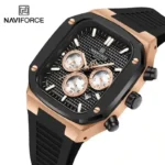 NAVIFORCE NF8037 Chronograph Silicone Watch for Men - Image 2