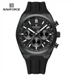NAVIFORCE NF8080 price in Pakistan - men's quartz chronograph watch with silicone strap