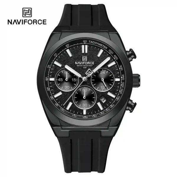 NAVIFORCE NF8080 price in Pakistan - men's quartz chronograph watch with silicone strap