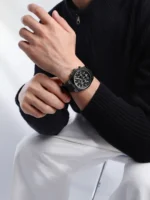 NAVIFORCE NF8080 Quartz Chronograph Silicone Watch for Men - Image 4