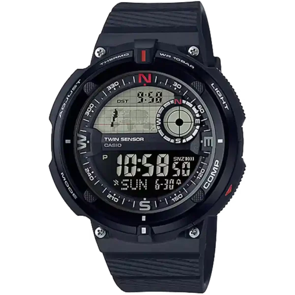 Casio SGW-600H-1B price in Pakistan black digital compass Twin Sensor watch with resin band