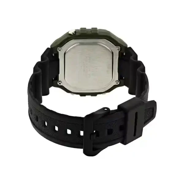Casio W-218H-3AV price in Pakistan green case sporty digital Illuminator watch with black resin band