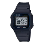 Casio W-217H-1AV price in Pakistan black digital Illuminator watch with LED backlight and resin band