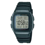 Casio W-96H-1BV price in Pakistan black digital Illuminator watch with 10 year battery and resin band